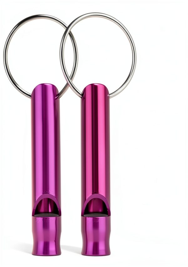 Aluminium Safety Whistle Keychain 12 Pack Mabor Outdoor Survival-1