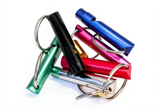 Extra Loud Whistles Set of 5 by Homey Product Aluminum Signals-2