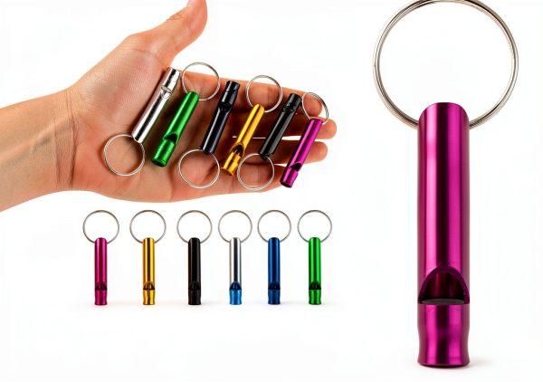 Aluminium Safety Whistle Keychain 12 Pack Mabor Outdoor Survival-5