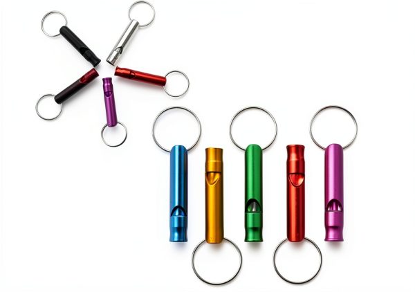 Extra Loud Whistles Set of 5 by Homey Product Aluminum Signals-5