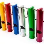 Extra Loud Whistles Set of 5 by Homey Product Aluminum Signals-0