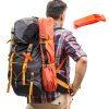 Emergency Safety Whistle AUGSUN 40pcs with Red Orange Lanyard-4