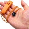 Eco-Fused 2X Survival Whistle and 2X Signal Mirror - Outdoor Survival Kit Rescue Flash Mirror - Clip-on Whistle with Lanyard - Backpacking, Camping, Marine Use, Outdoor Activities-3