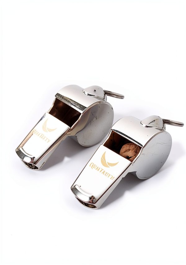 [Voted No.1 Whistles] Premium Metal Whistle Pack of 2 with Adjustable & Removable Lanyard. Ideal for Survival, Teacher, Football/Basketball/Soccer Coach, Sports, Safety, Emergency or Protection!-5