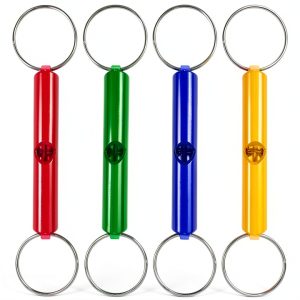 Extra Loud Whistles by Ergonflow - 12 Aluminum Keychain Signals-0