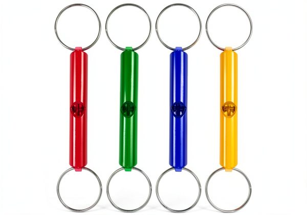 Extra Loud Whistles by Ergonflow - 12 Aluminum Keychain Signals-0