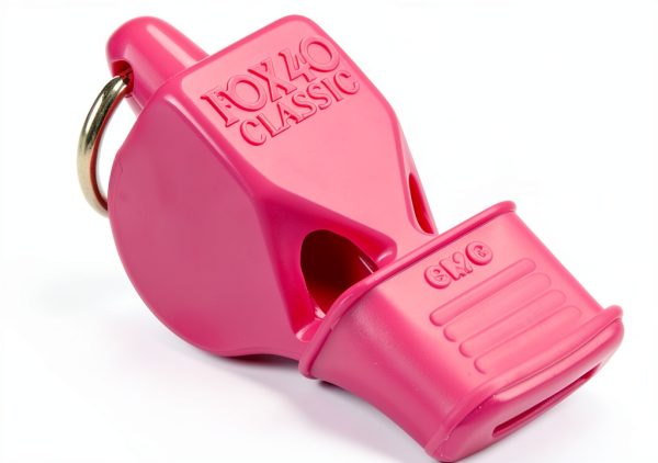 Fox 40 Classic CMG Whistle with Lanyard Alert Referee Coach Pink-1