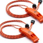 Emergency Whistles with Lanyard for Camping Hiking Boating - LuxoGear-0