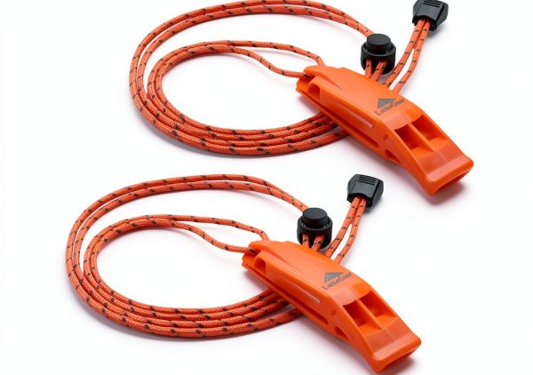 Emergency Whistles with Lanyard for Camping Hiking Boating - LuxoGear-0