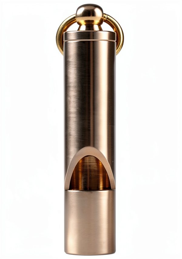 Loudest Brass Whistle Best Premium Emergency Whistle 125db+ One Piece Outdoor Survival Whistle On Key-Chain or Hang Around Your Neck and Carry it Anywhere!-9