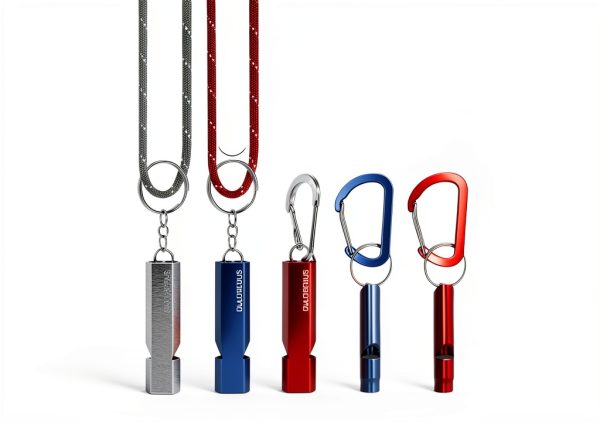 Emergency Whistle Set OWLDACIOUS – 6 Whistles, 3 Paracord Lanyards-1