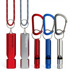 Emergency Whistle Set OWLDACIOUS – 6 Whistles, 3 Paracord Lanyards-0