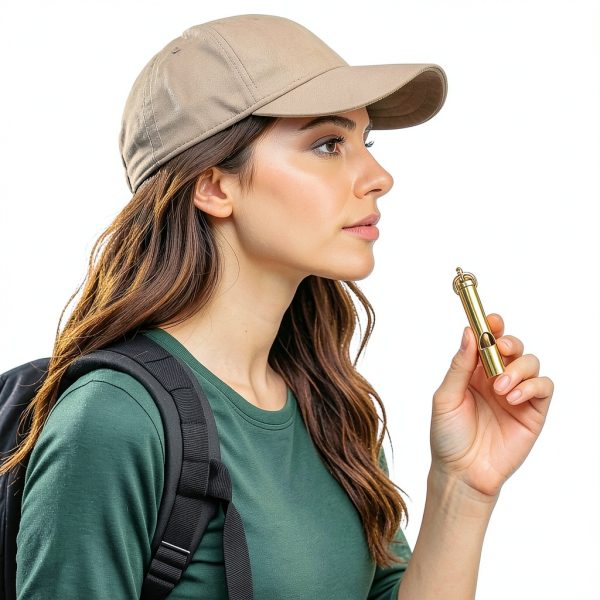 Loudest Brass Whistle Best Premium Emergency Whistle 125db+ One Piece Outdoor Survival Whistle On Key-Chain or Hang Around Your Neck and Carry it Anywhere!-2